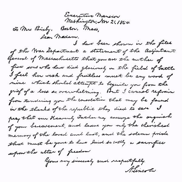 The Bixby Letter