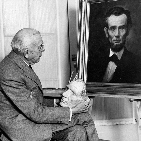 Douglas Volk, the sculptor’s son, arranged for the subscription whereby the Smithsonian acquired his father’s Lincoln casts.