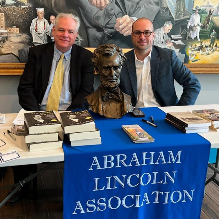 ALA's 2024 Summer Symposium: Ed Achorn and Joshua Claybourn sign books for attendees